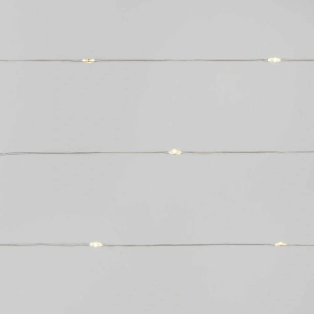 WONDERSHOP NWT 30ct led dewdrop 4 function Christmas string lights -warm white